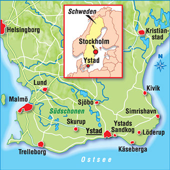 Ystad Karta Sverige - Karta