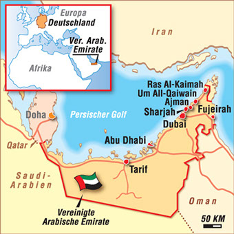 Vereinigte Arabische Emirate Karten