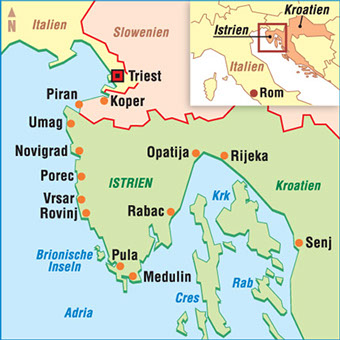 Karten Kroatien